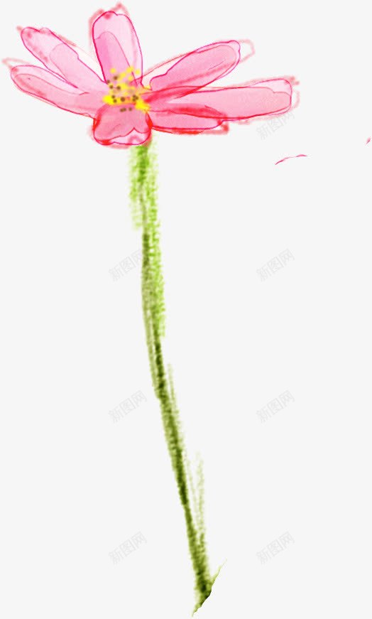 手绘粉色花卉创意展板png免抠素材_88icon https://88icon.com 创意 展板 粉色 花卉