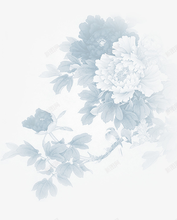 花背景psd免抠素材_88icon https://88icon.com 暗色花背景 花背景