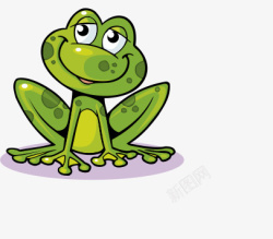 卡通绿色青蛙素材