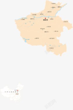 河南信阳地图河南地图高清图片