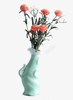 花卉陶瓷花瓶素材