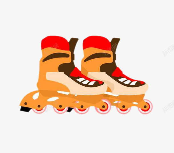 卡通溜冰鞋png免抠素材_88icon https://88icon.com 动漫 手绘 手绘溜冰鞋图片 溜冰鞋素材