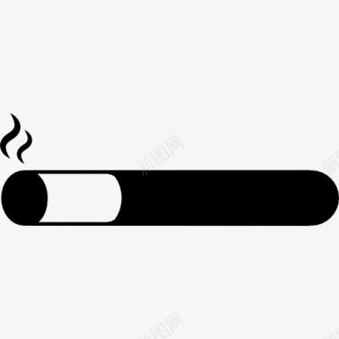 雪茄与打火机香烟点燃图标图标