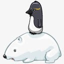 北极熊和企鹅体细胞重生png免抠素材_88icon https://88icon.com and penguin polarbear 企鹅 北极熊 和