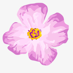 紫色创意渐变花朵元素矢量图素材