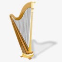 竖琴仪器音乐管弦乐队png免抠素材_88icon https://88icon.com harp instrument music 仪器 竖琴 音乐