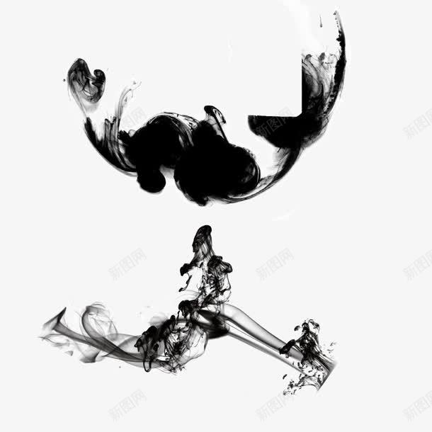 水墨扩散png免抠素材_88icon https://88icon.com 扩散 水墨 黑色