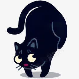 手绘黑猫png免抠素材_88icon https://88icon.com 手绘黑猫 猫 黑猫