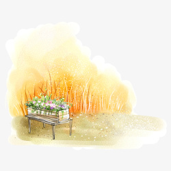 小草地手绘素材