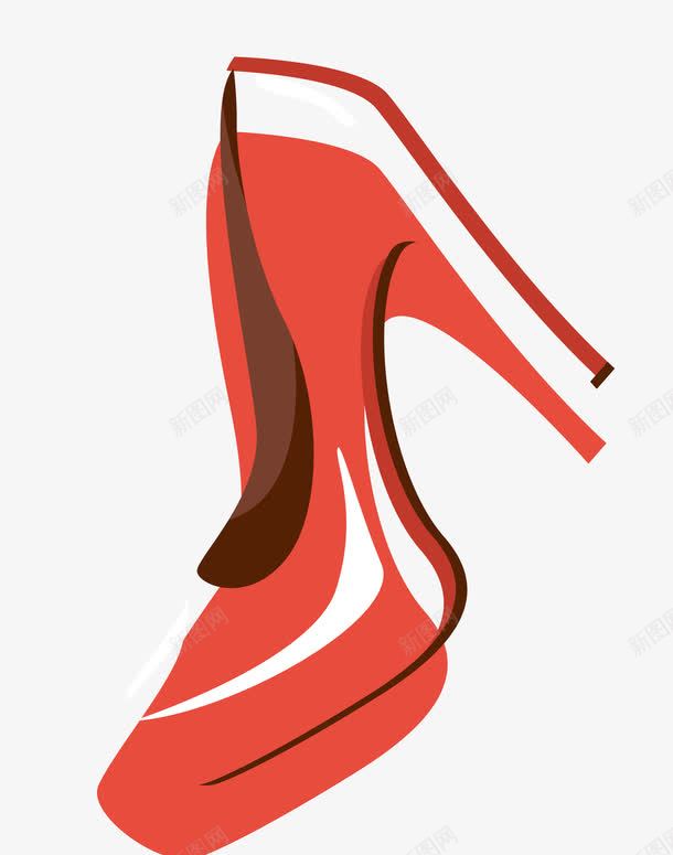 红色白色超高跟女式高跟鞋png免抠素材_88icon https://88icon.com 女式 矢量高跟鞋 红色白色超高跟 高跟鞋