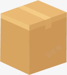 黄色卡通方形纸盒png免抠素材_88icon https://88icon.com 卡通 方形 纸盒 黄色