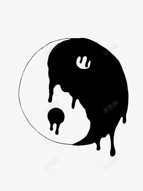 太极阴阳黑白png免抠素材_88icon https://88icon.com 中国风 太极 阴阳 黑白 黑白阴阳鱼