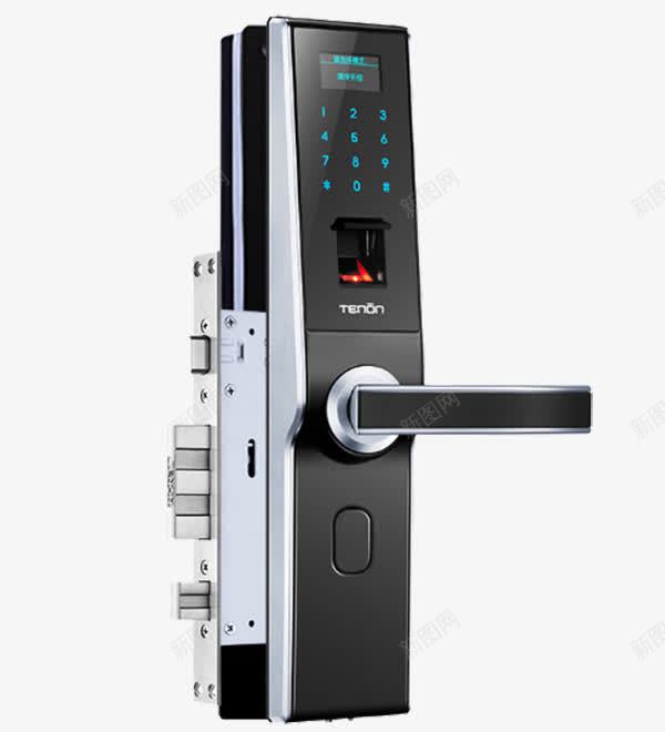 亚太天能指纹锁png免抠素材_88icon https://88icon.com 产品实物 免费png 防摔 防水 防火