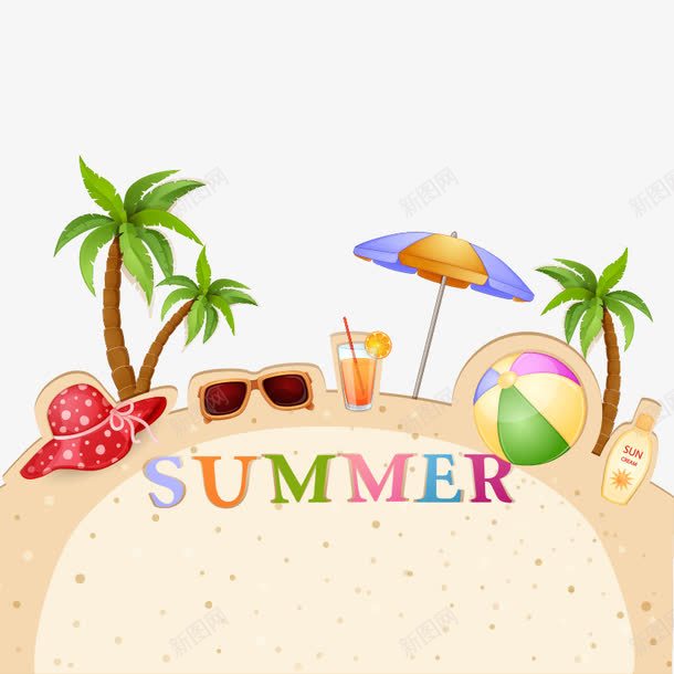 夏日summerpng免抠素材_88icon https://88icon.com summer 假期 夏日 夏日大图 海报装饰 首屏装饰