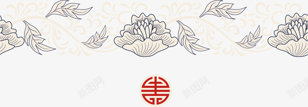 淡色花边背景元素矢量图ai免抠素材_88icon https://88icon.com png背景 矢量背景 背景元素 花边矢量 矢量图