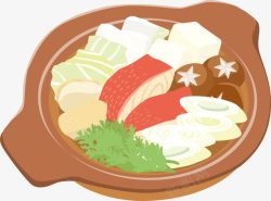 卡通美食火锅素材