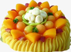 鲜果水果蛋糕圆形蛋糕素材