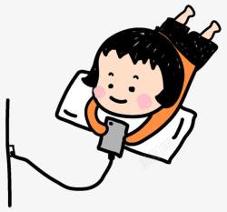 玩游戏的女孩素材