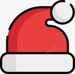 红色圣诞帽子矢量图素材