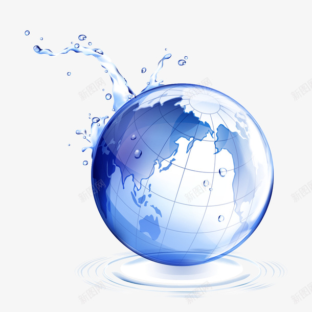 水中的地球png免抠素材_88icon https://88icon.com 地球 水 水中 水中的地球