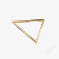 质感金边三角形素材