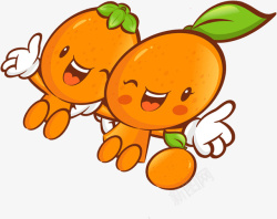 卡通水果橙子橙色素材