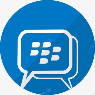 messageBBM黑莓消息移动电话社交媒体图标图标