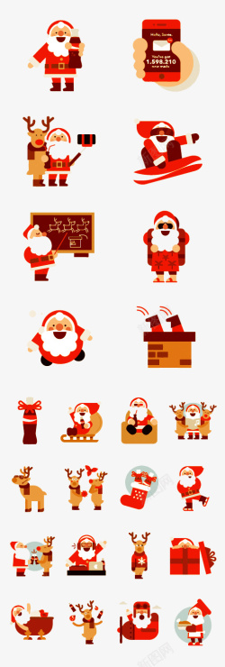 圣诞老人矢量图素材