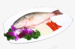清蒸鲈鱼食材素材