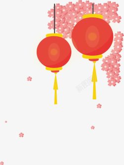 大红色灯笼素材