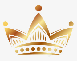 金黄的国王皇冠素材