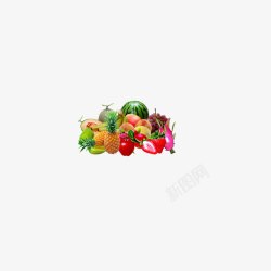 水果多多堆积的水果高清图片