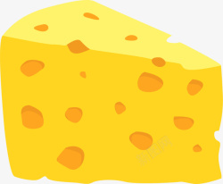 黄色立体卡通奶酪素材