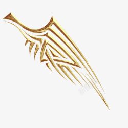 欧式金属翅膀素材