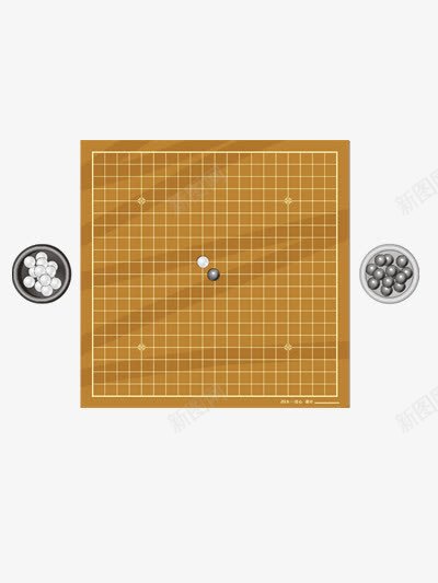 手绘五子棋png免抠素材_88icon https://88icon.com 五子棋 五子棋对战 五子棋桌 五子棋棋盘 博弈 围棋 棋面 黑白子