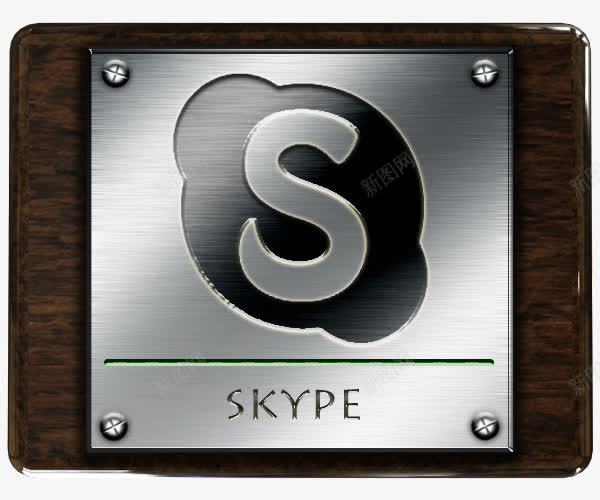 skype木材和金属png免抠素材_88icon https://88icon.com skype
