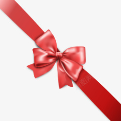 红丝带矢量图素材
