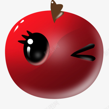 苹果红色可爱图标图标