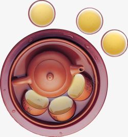 紫砂茶具装饰图案素材