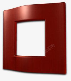 3D立体红色边框素材