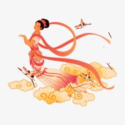 中秋多图层嫦娥素材