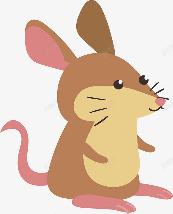 卡通老鼠矢量图ai免抠素材_88icon https://88icon.com 创意动物 动物 卡通 卡通动物 小动物 矢量动物 老鼠 矢量图