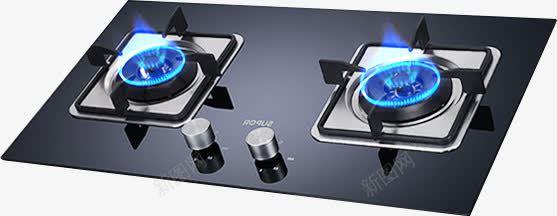 透明炉灶双灶头png免抠素材_88icon https://88icon.com 灶头 炉灶 透明