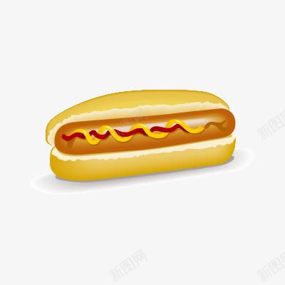 热狗png免抠素材_88icon https://88icon.com 食物插画热狗