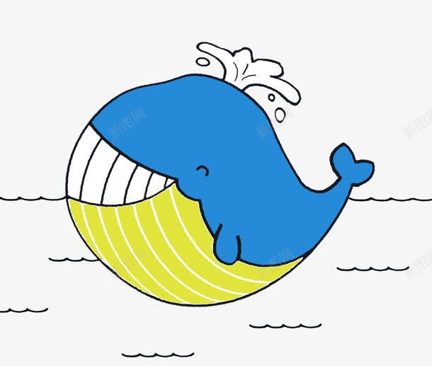 鲸鱼卡通png免抠素材_88icon https://88icon.com 卡通 可爱 平面设计 鲸鱼