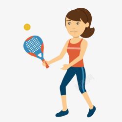 女子运动项目网球素材