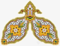 金色图案装饰花纹素材
