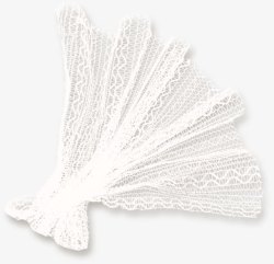 白色漂亮丝巾素材