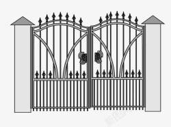 装饰铁艺门素材