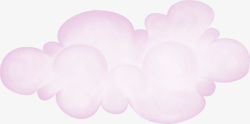 创意粉色云朵素材